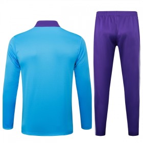 Real Madrid Trænings Sweatshirt Blå Kvart-Zip 2025-26